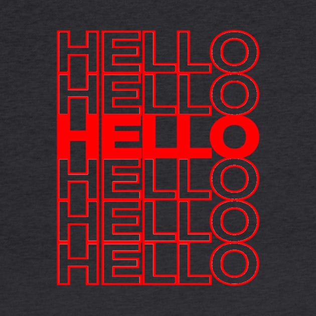 Hello & Goodbye plastic bag font by FLARE US